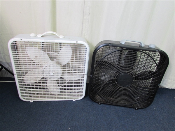 Lakewood and Lasko Box Fans