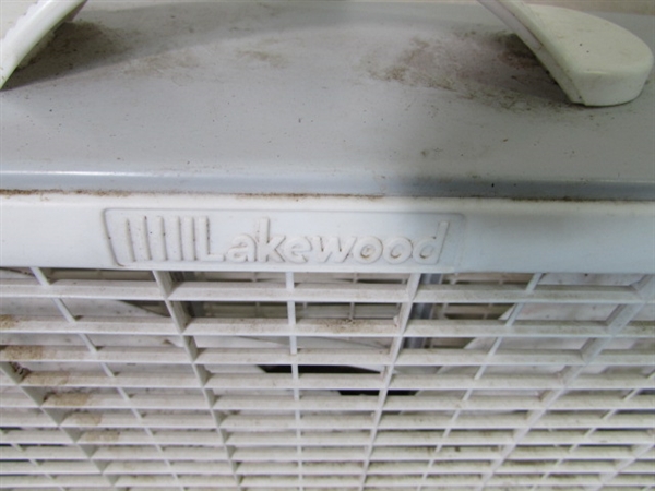 Lakewood and Lasko Box Fans