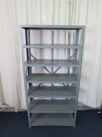 Lightweight Metal Shelf Unit w/7 Shelves