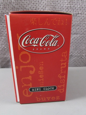 Coca-Cola Collectible Mini Clock in Original Box