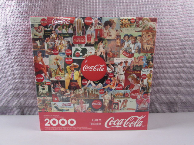 Lot Detail - Factory Sealed 2000 Piece Coca Cola Jigsaw Puzzle