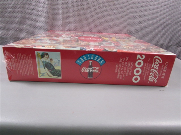 Factory Sealed 2000 Piece Coca Cola Jigsaw Puzzle