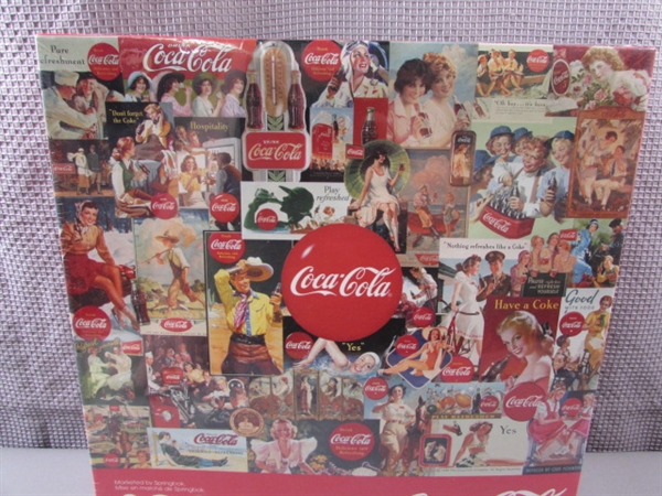 Factory Sealed 2000 Piece Coca Cola Jigsaw Puzzle