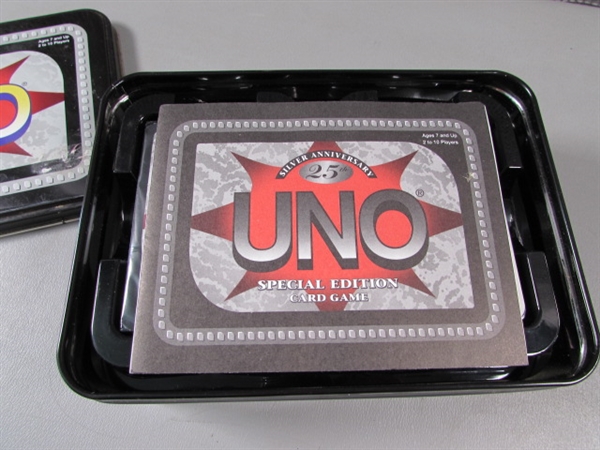 New- UNO Silver Anniversary Special Edition Cards and Tin