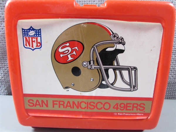 Vintage San Francisco 49ers Lunch Box w/Thermos