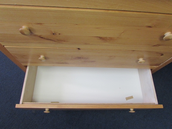 Wood Dresser With Changing Table Top