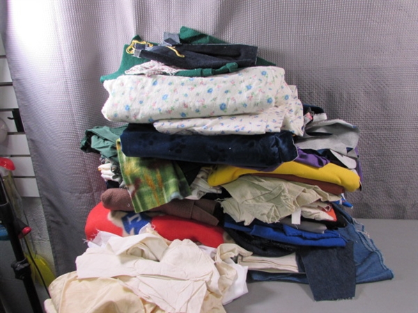 Collection of Fabric and Stuffing