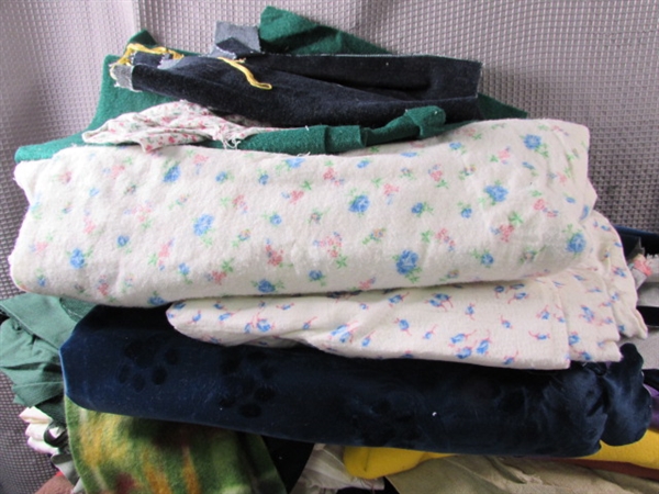 Collection of Fabric and Stuffing