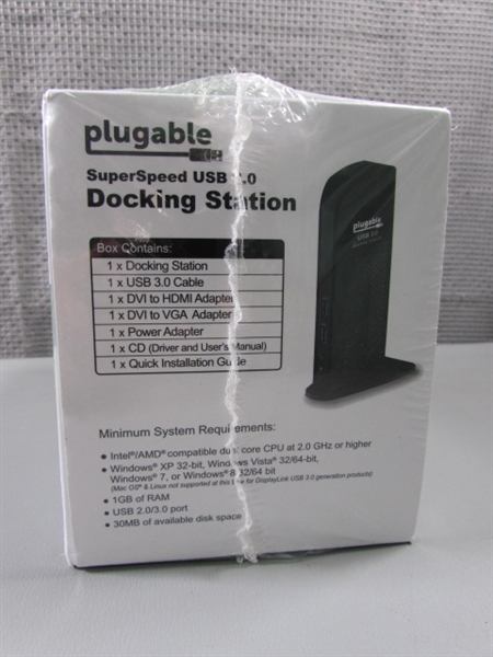 Plugable SuperSpeed USB 3.0 Docking Station- Brand New.