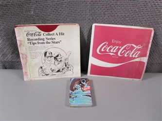Coca-Cola Records and Cassette Tape.