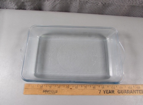 VTG Fire King Clear Glass Loaf and Casserole Pan
