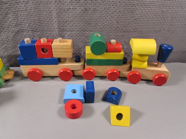 Wood Baby/Toddler Train Toys