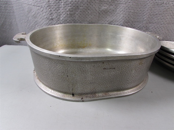 VTG Guardian Service Ware Roaster with Lid/Tray and Sizzle Plates