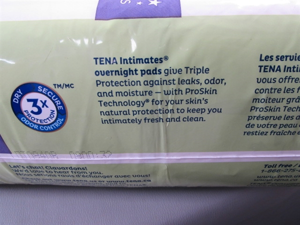 NEW-TENA Intimates Overnight Pads-45 Ct