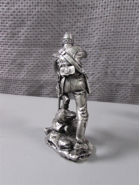 Vintage Blues & Grays Pewter Figures by Ronald Cameron