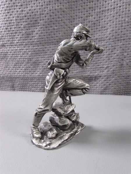 Vintage Blues & Grays Pewter Figures by Ronald Cameron