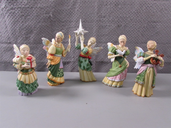Collection of The Greenwich Workshop Porcelain Ornaments- The Gifts