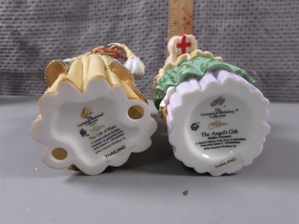 Collection of The Greenwich Workshop Porcelain Ornaments- The Gifts