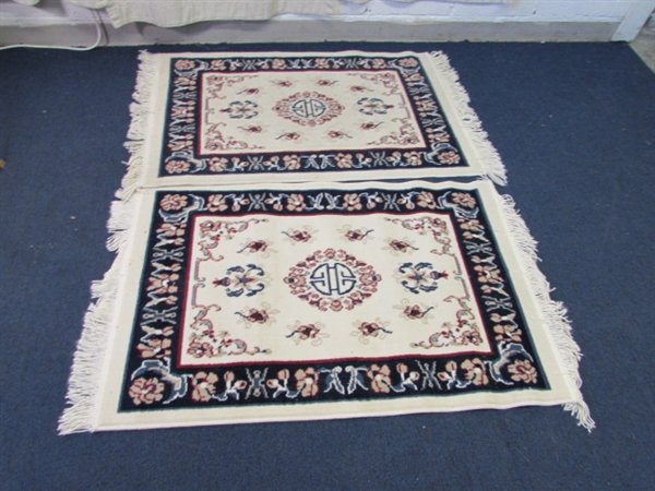 Pair of 31 x 51 Area Rugs -Ming Lambswool