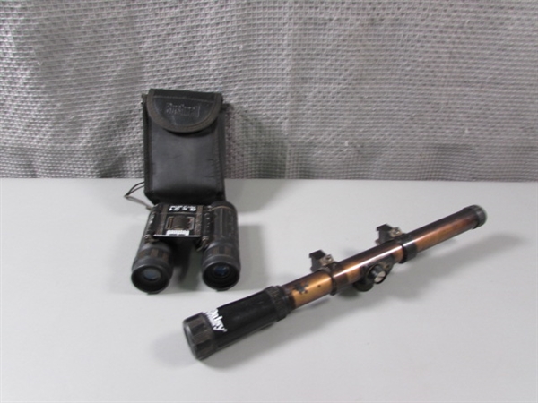 Bushnell Binoculars and Daisy Scope