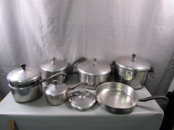 Farberware Pot and Pan Set Aluminum Clad Stainless Steel