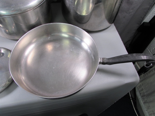 Farberware Pot and Pan Set Aluminum Clad Stainless Steel