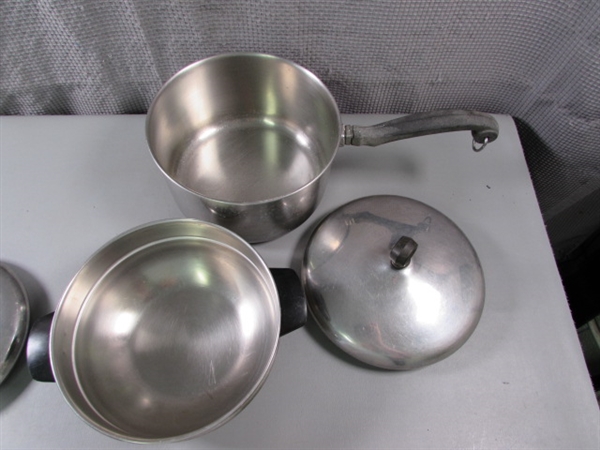 Farberware Pot and Pan Set Aluminum Clad Stainless Steel