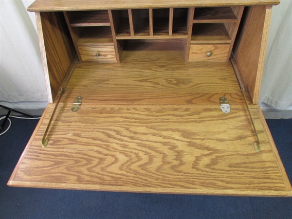 VTG Wood Secretary Desk