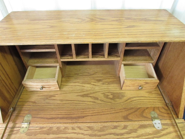 VTG Wood Secretary Desk