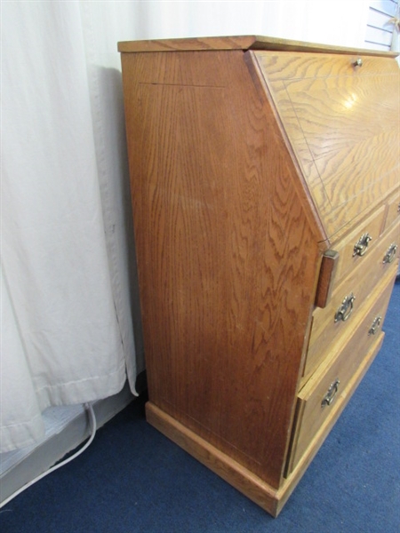 VTG Wood Secretary Desk