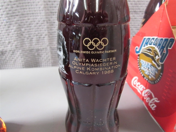 Osterreich Olympia Edition Coca-Cola Glass Bottles.
