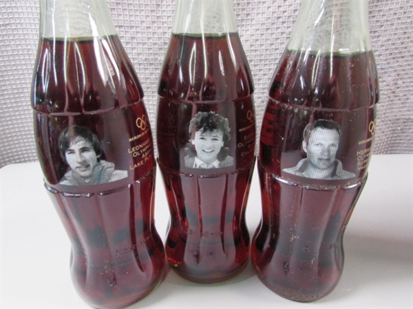 Osterreich Olympia Edition Coca-Cola Glass Bottles.