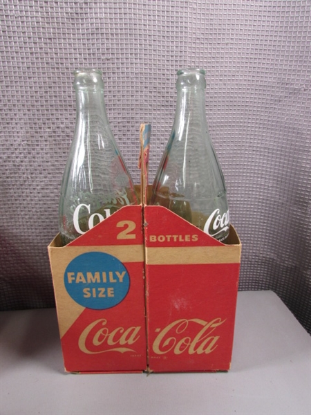 Coca-Cola Crate with Glass Bottles