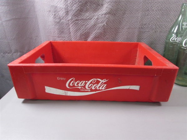 Coca-Cola Crate with Glass Bottles