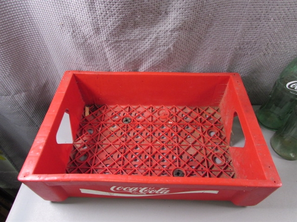 Coca-Cola Crate with Glass Bottles