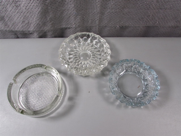 Collection of Glass Ashtrays