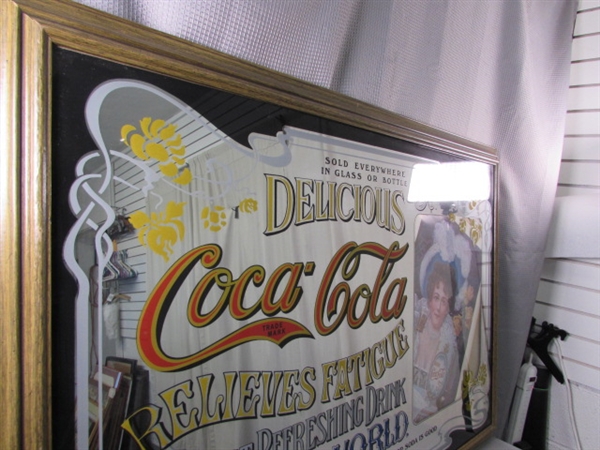 Coca-Cola Mirror With Picture Frame