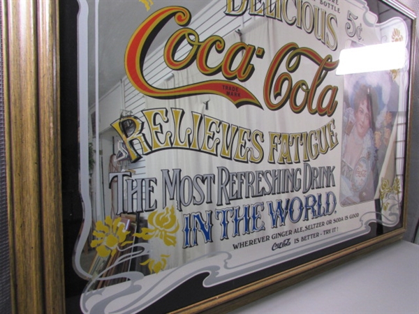 Coca-Cola Mirror With Picture Frame