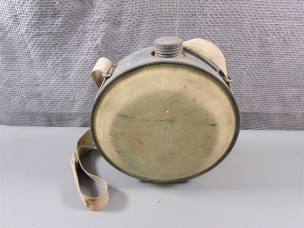 Vintage USFS Canvas Woolwine Canteen