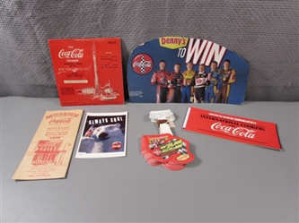 VTG Coca-Cola Ads, Recipe Book, Record, and Postcard