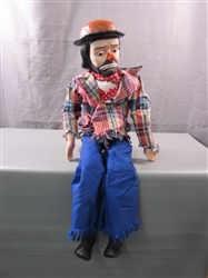Vintage Juro Novelty Emmett Kelly Jr Ventriloquist Doll