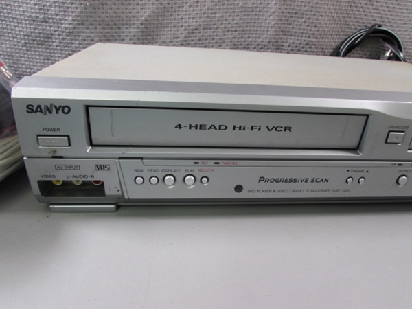 Sanyo DVD Player & Video Cassette Recorder DVW-7200