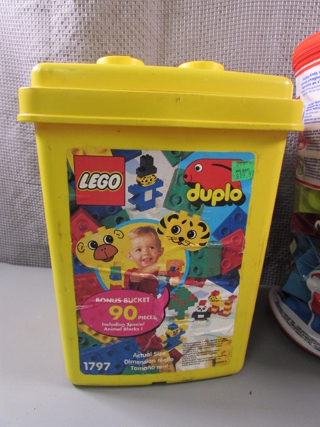 Mega Bloks and Lego Duplo Blocks