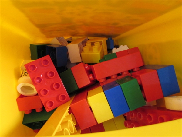 Mega Bloks and Lego Duplo Blocks