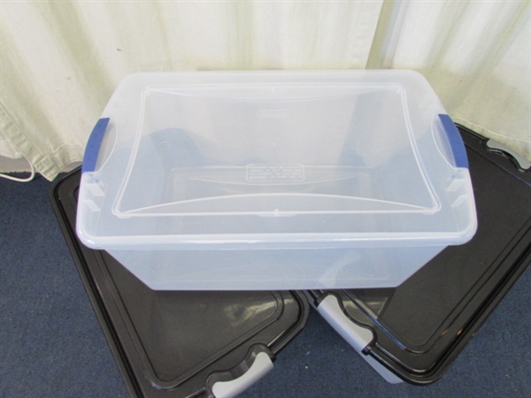 Homz and Sterilite Storage Tubs