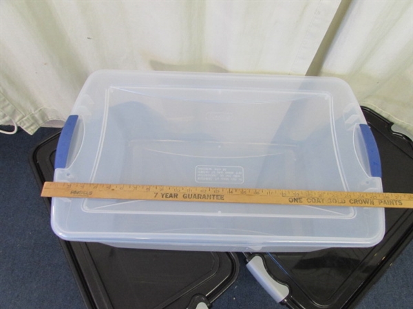 Homz and Sterilite Storage Tubs