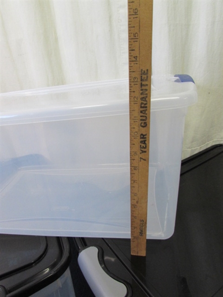 Homz and Sterilite Storage Tubs