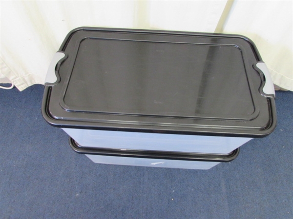 Homz and Sterilite Storage Tubs