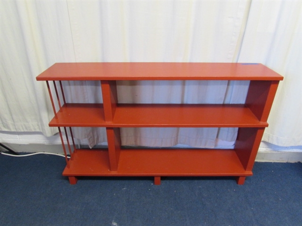 Painted Wood Shelf Unit