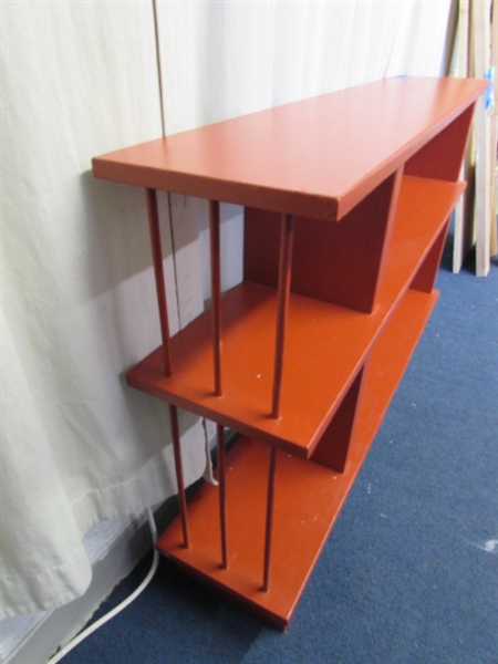 Painted Wood Shelf Unit